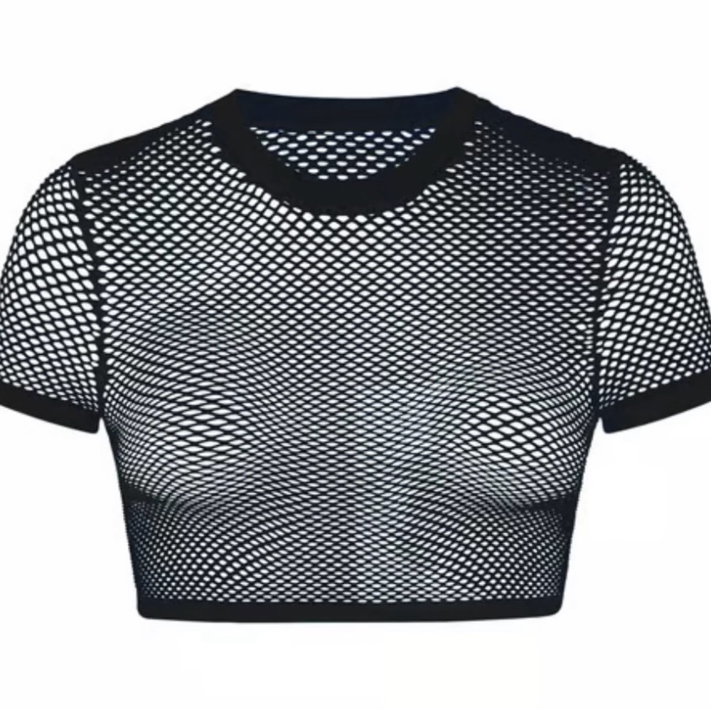 NWT (SET) SKIMS Perforated Seamless Cropped T-shirt and Perforated Short